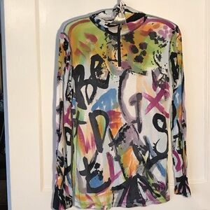 Krimson Klover Multicolor Graphic Long Sleeve Tee